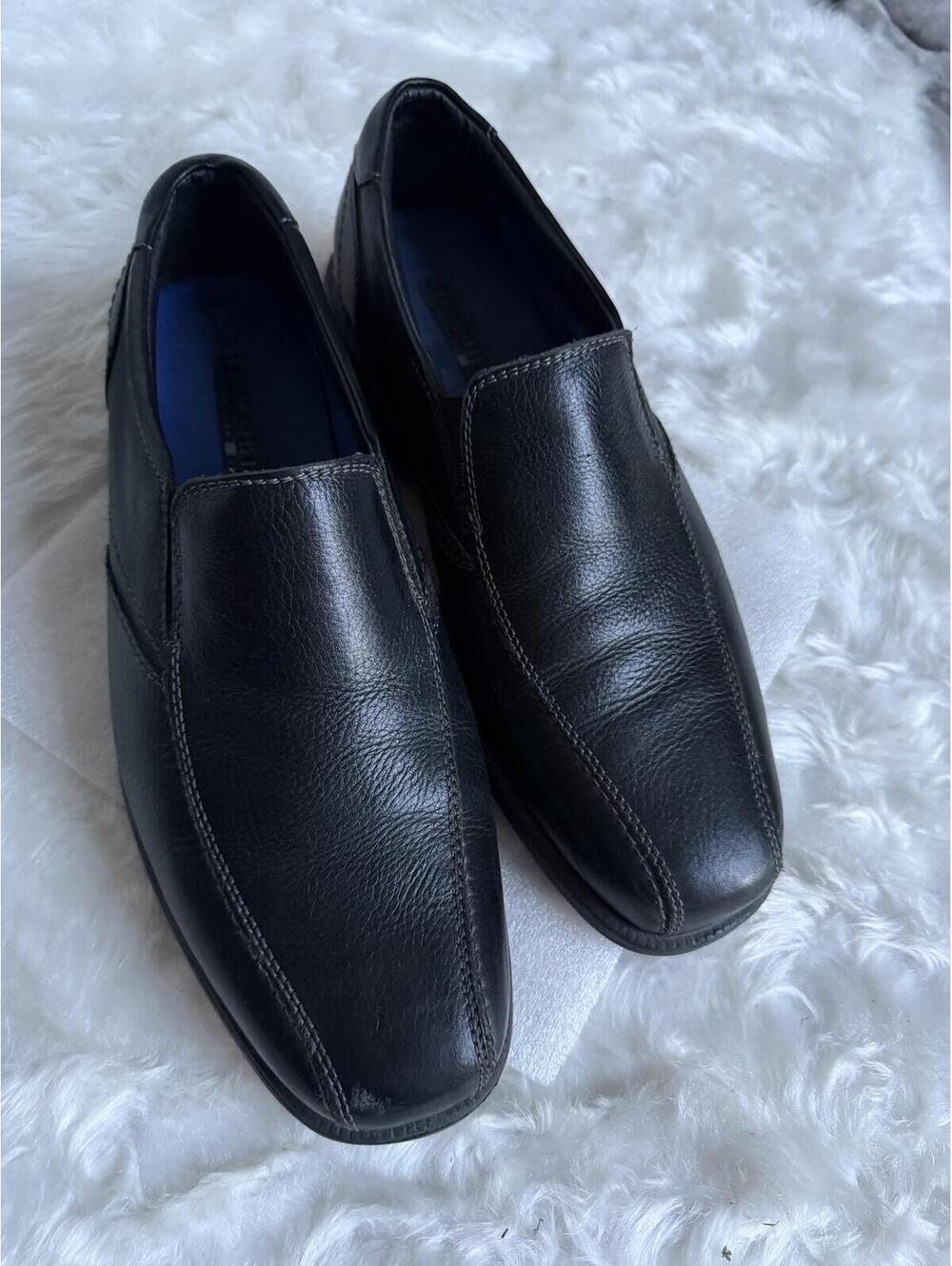 Alberto Fellini Black Leather Slip-On Dress Shoes Size 9